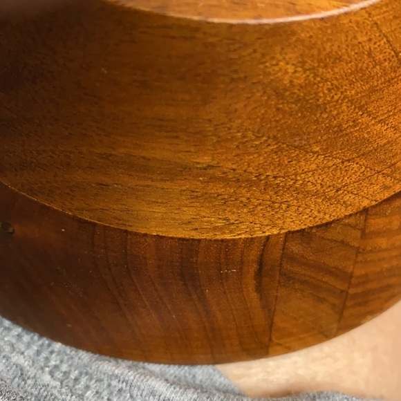 Vintage Vermillion Inc. walnut bowl - Picture 7 of 8